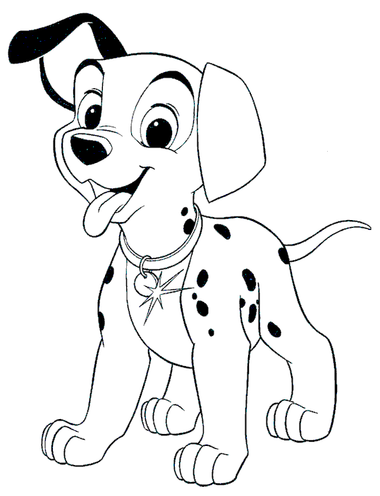 Desenhos para colorir, desenhar e pintar : Desenhos para colorir, cachorro  dalmatas