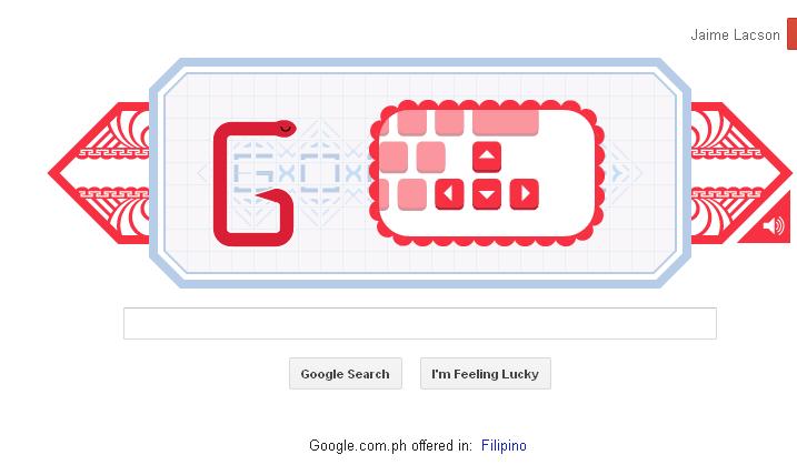 Google Doodle Game for Chinese year of the Water Snake | GeekTutorial