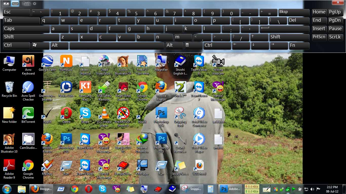 How to add "tablet pc Input panel" / "On Screen Keyboard" in Taskbar