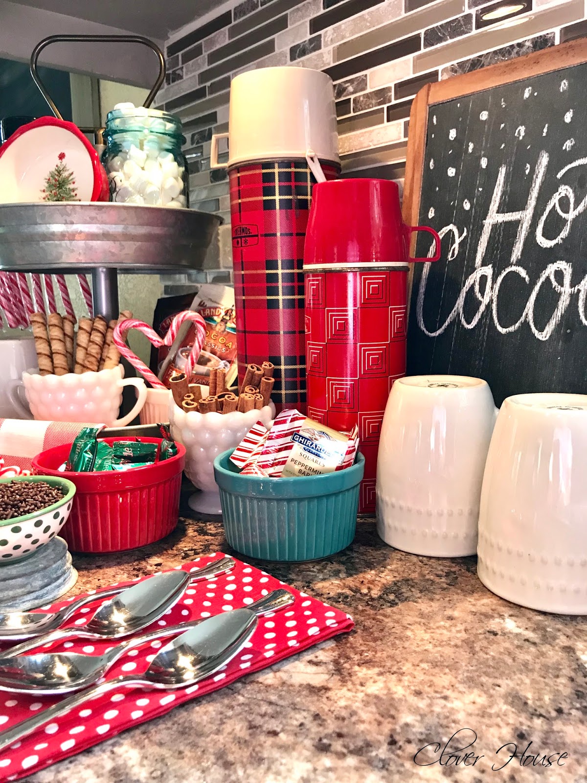 A hot cocoa bar for small spaces - Chalking Up Success!