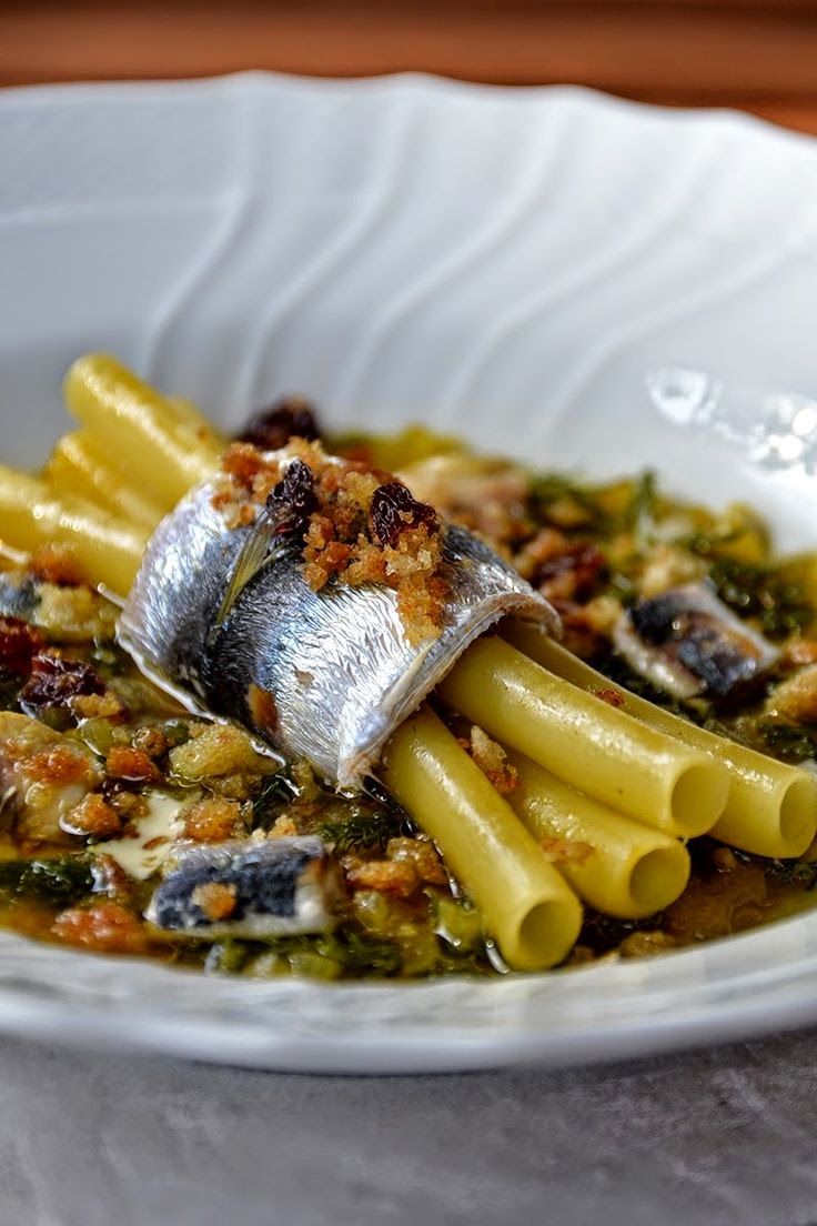 Sarde con mazzetto di ziti e brodetto