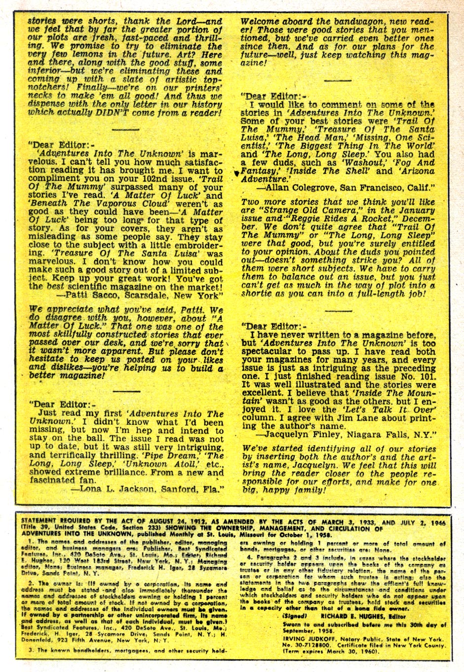 Read online Adventures Into The Unknown comic -  Issue #106 - 20