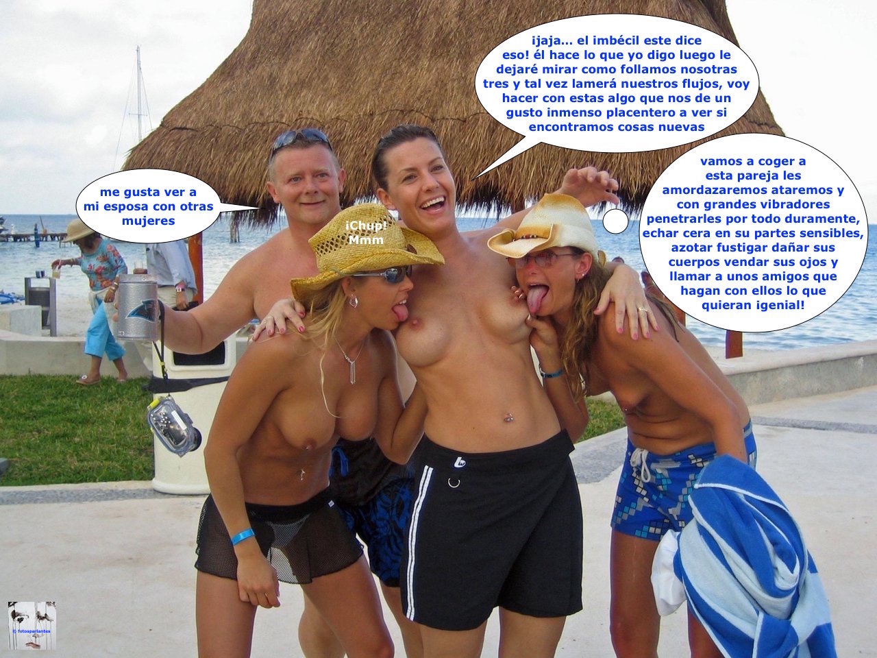 Topless in cancun - 🧡 Kelly Brook stripping her bikini top at the beach in ...