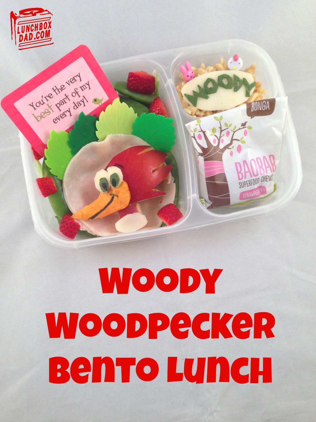Woody Woodpecker Bento Lunch for kids