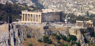 Acrópolis de Atenas desde la Colina Licabeto.