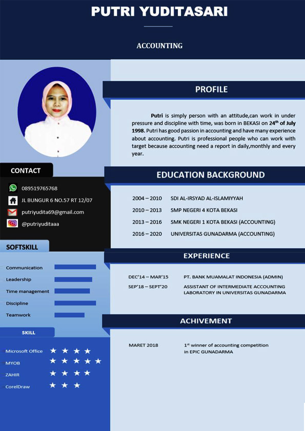 Contoh CV Creative dan Classic