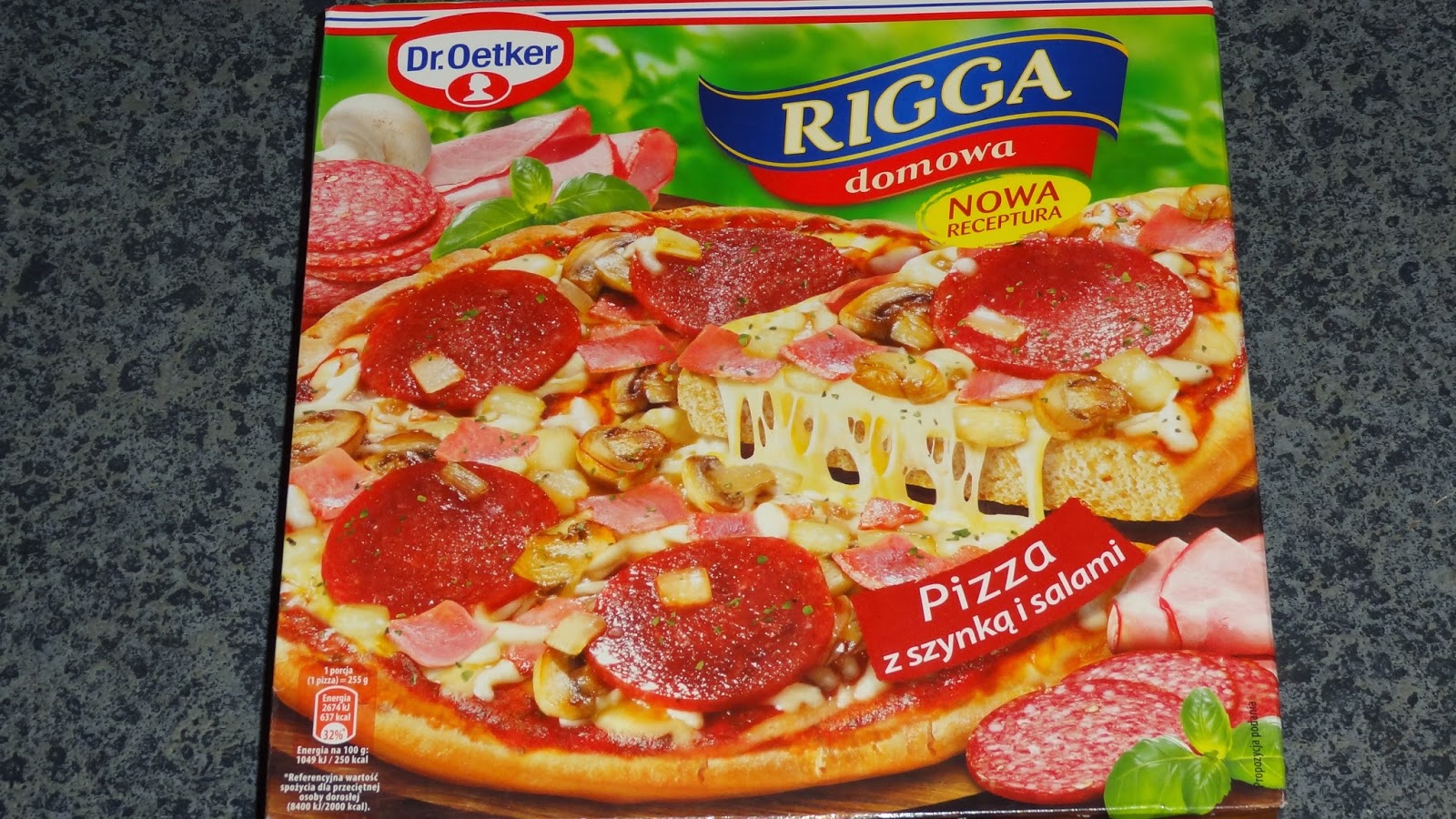 Jemy-Testujemy | Wielki test żywności : Pizza rigga z szynką i salami ...
