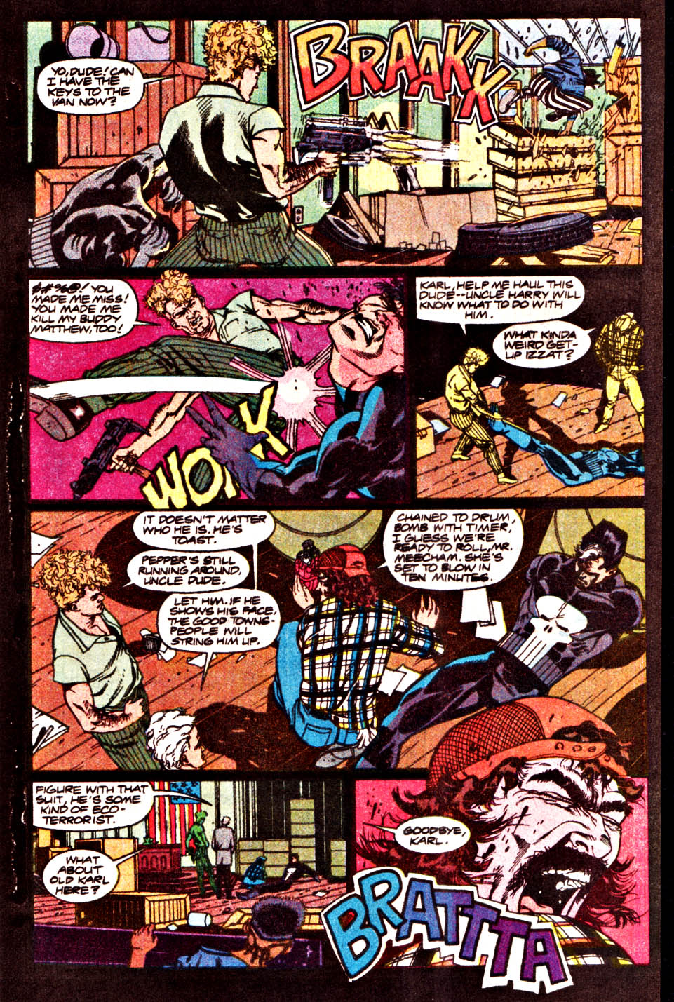Read online The Punisher (1987) comic -  Issue #44 - Flag Burner - 19