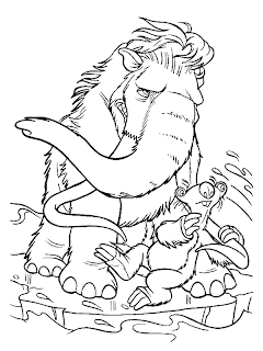 new ice age coloring pages