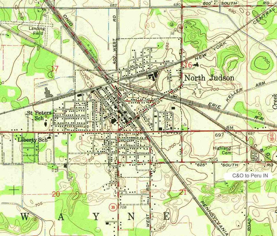 Towns and Nature North Judson, IN C&O, Erie, Pennsy's Panhandle, NYC