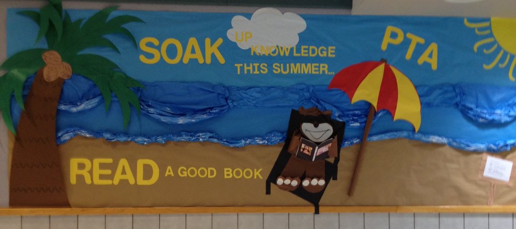 The Decorating Ss It S Almost Summer Bulletin Board 2017 Summer Bulletin Board Idea Beach Theme