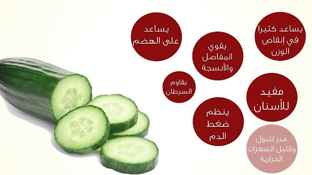 فوائد الخيار للجسم