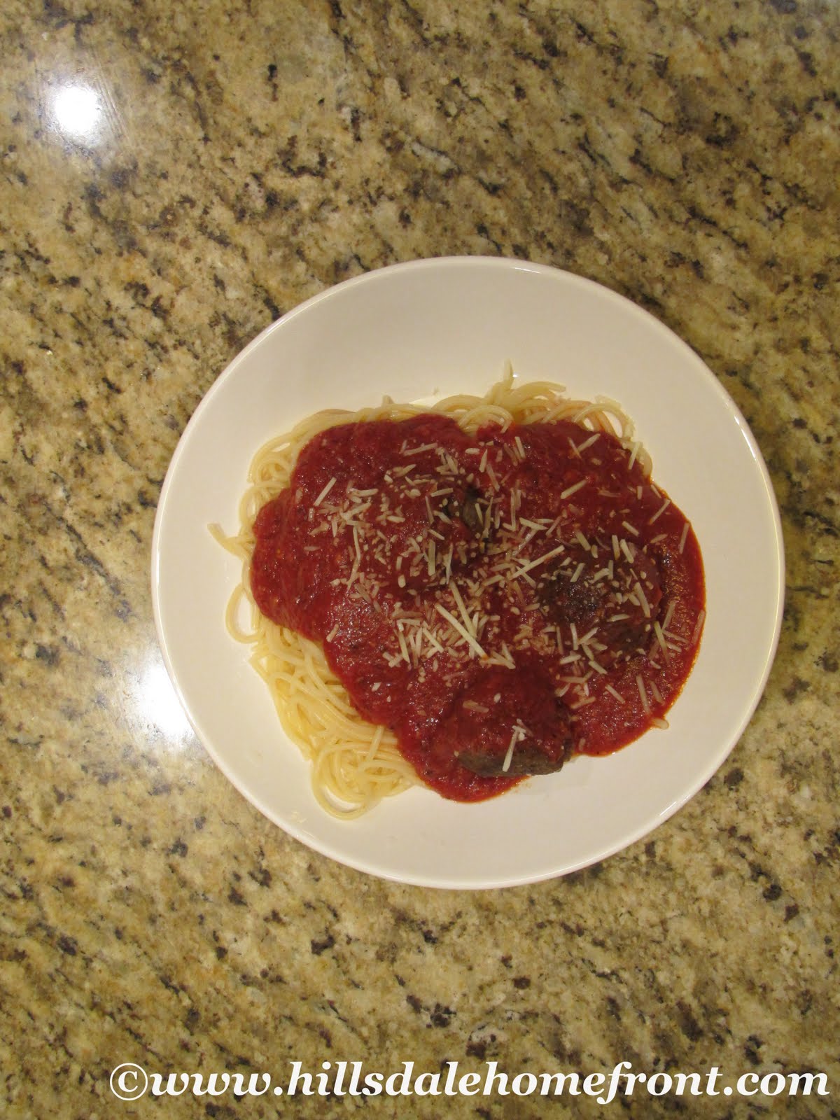 spaghetti and meatballs