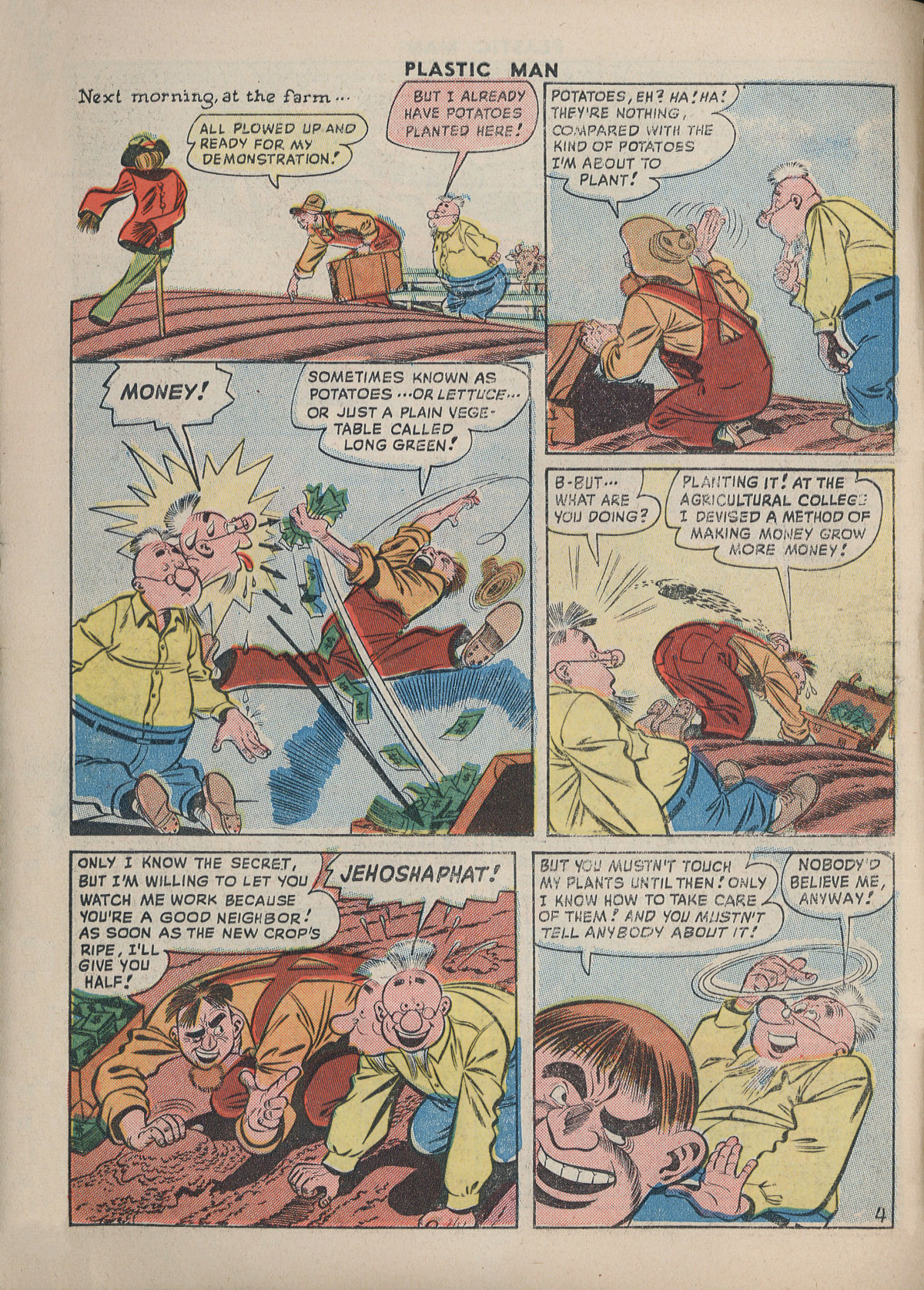 Read online Plastic Man (1943) comic -  Issue #18 - 7