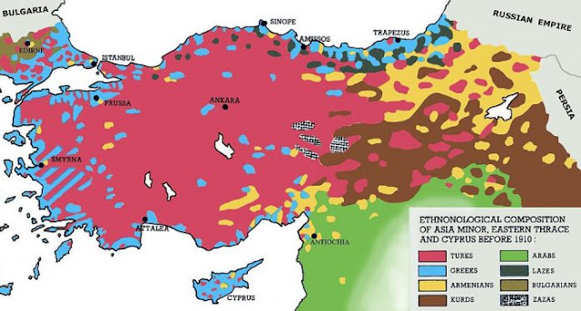 Χάρτης: Πού υπήρχαν Έλληνες (και πόσοι ήταν) στην Μικρά Ασία πριν το 1922