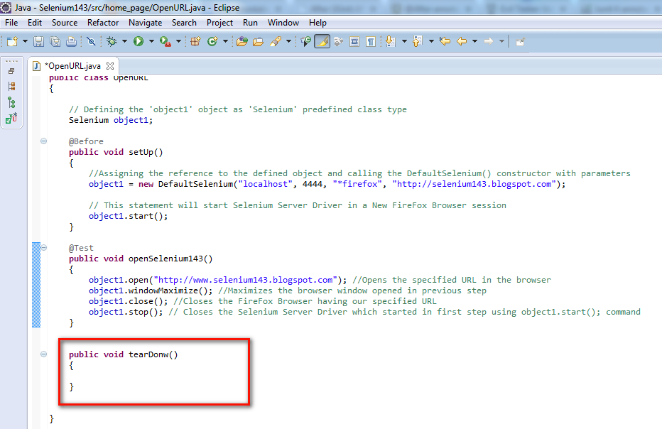 Selenium1byarun 11. Implementing JUnit Annotations
