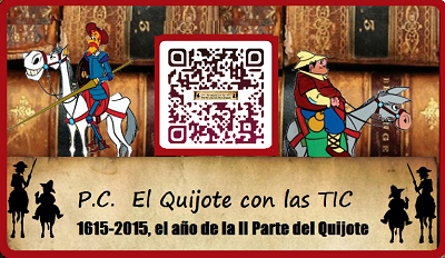 P.C. El  Quijote  y Cervantes con las TIC