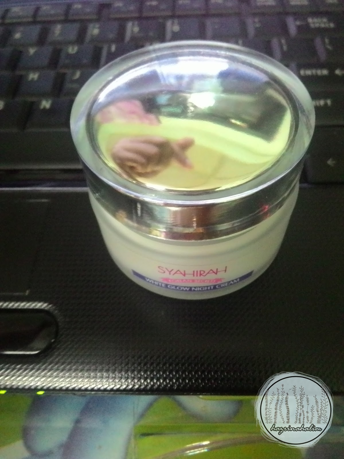 syahirah white glow night cream