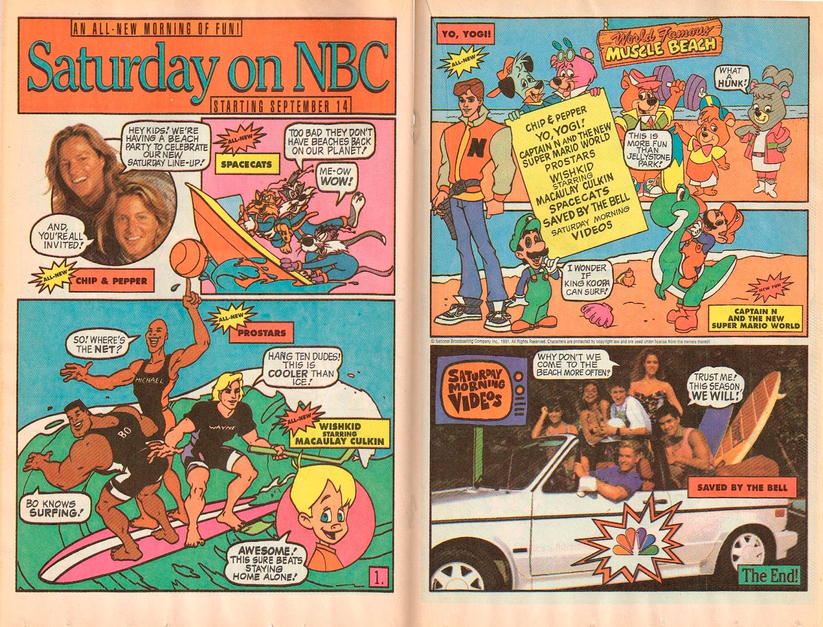 20 years before 2000 1991 saturday morning nbcomics