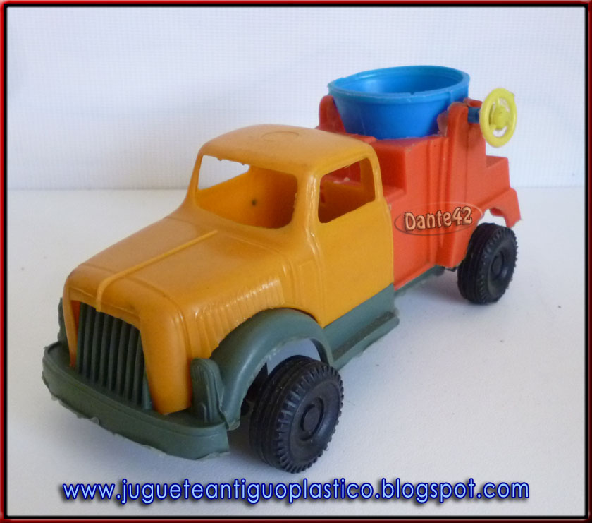 Jouet vintage de camion-benne en plastique : grand camion de collection (22,8 pouces) - France
