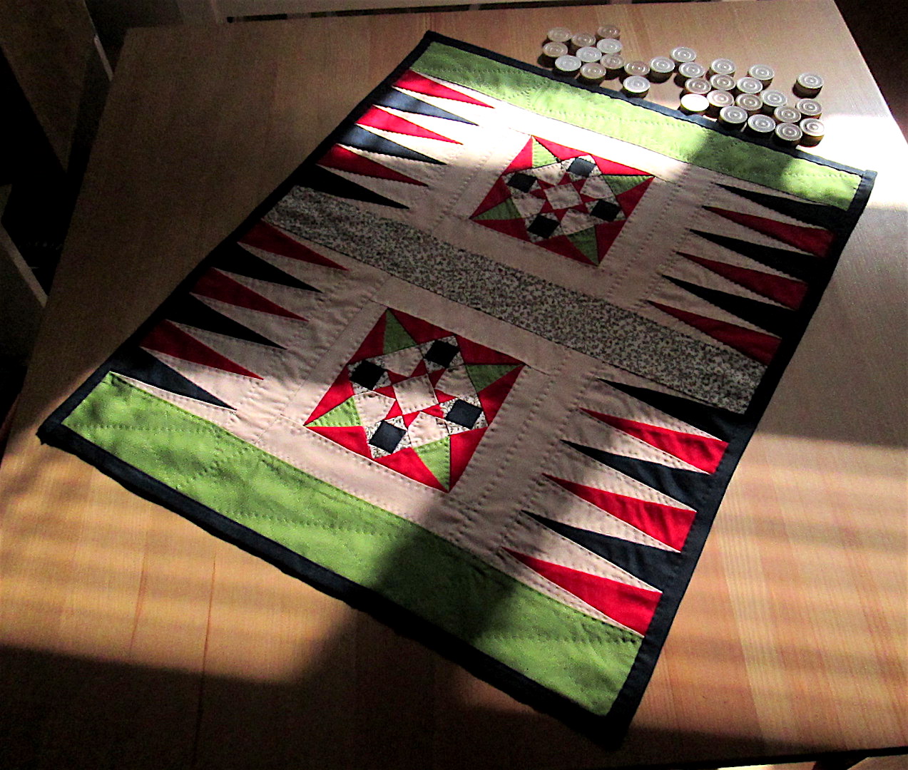 Lupinequilts Backgammon Quilt