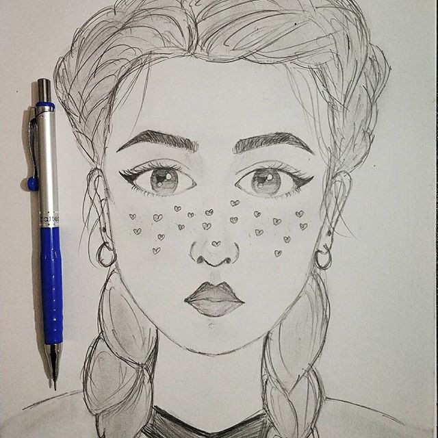 رسومات بنات بالقلم الرصاص سهلة موقع موسوعتى