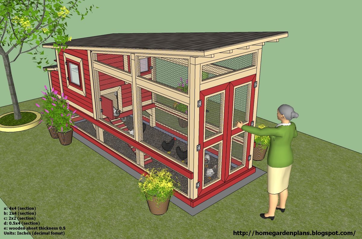 home garden plans: M100 (74"x212"x104") - 3+free+chicken+coop+plans