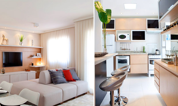 30 projetos de apartamentos pequenos, quitinetes e lofts com boas