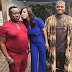 See Funny Photo Of Mr Ibu Dodging A Kiss From Tonto Dikeh