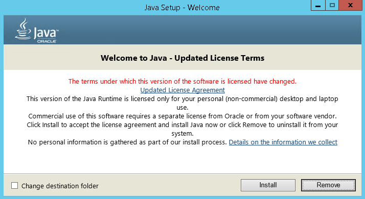 Java Runtime Environment 8.0 Update 251