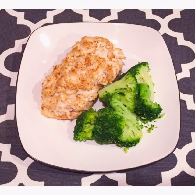 Ramblings by Brooke Baked Chicken topped with Crab Imperial