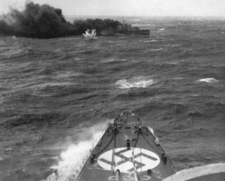 8 April 1940 worldwartwo.filminspector.com Admiral Hipper HMS Glowworm