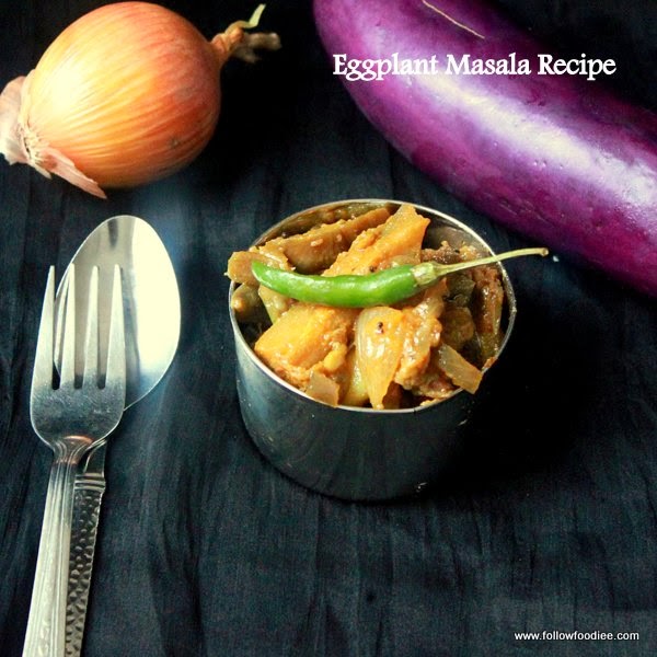 Eggplant Masala Recipe  , Brinjal Masala , Poriyal