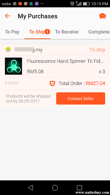 Shopee fidget spinner seller