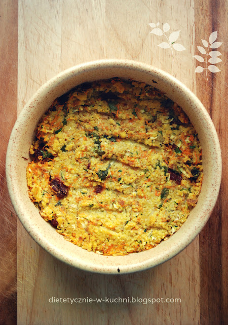 wegańska zapiekanka z kaszy jaglanej zapiekanka z tofu