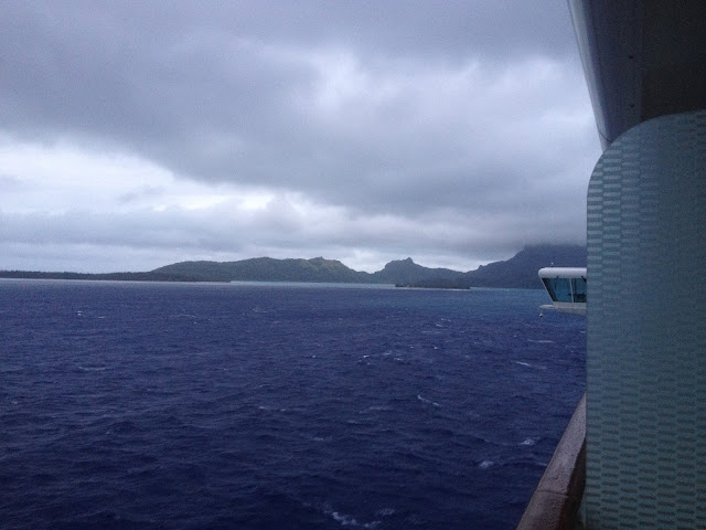 Bora Bora rainy day 