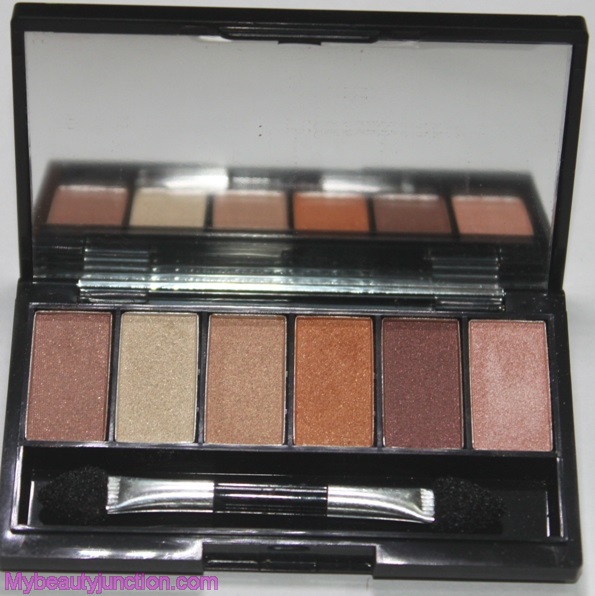 Mikyajy Coffee Eyes eyeshadow palette swatch, review Cosmetopia