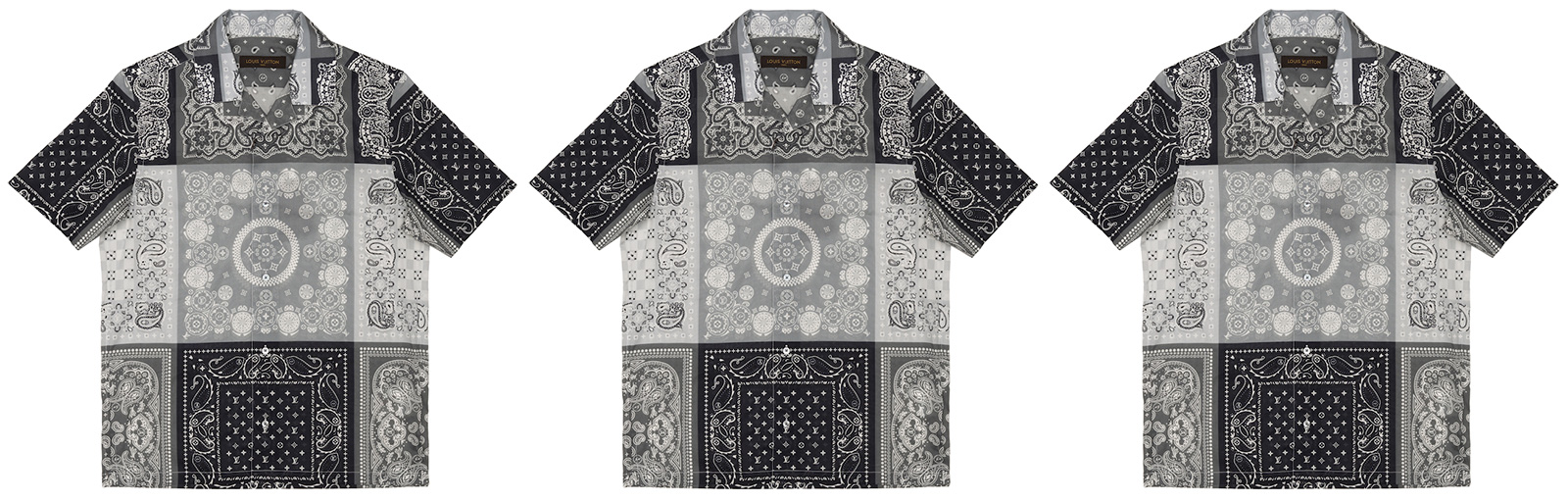 Louis Vuitton Black Paisley Shirt at DSM Ginza
