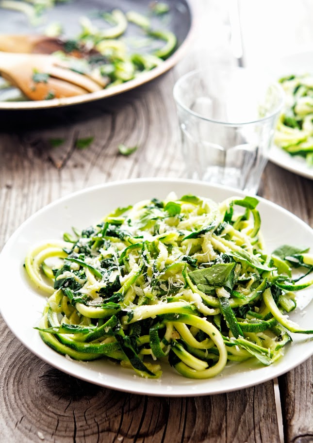 The Iron You Garlic Butter Zoodles with Herbs