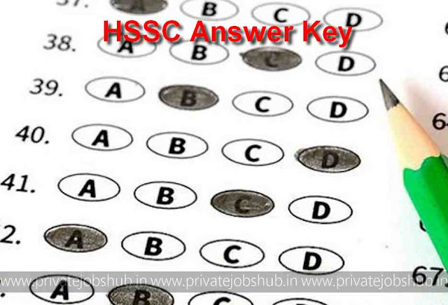 HSSC Answer Key HSSC Answer Key
