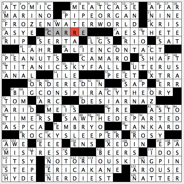 Rex Parker Does the NYT Crossword Puzzle: Cheese from Wales not  southeastern Pennsylvania / SAT 10-31-20 / Disney villain based on King  Claudius / Battle of the Hedgerows locale / Titular children's