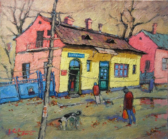 David Croitor | Romanian Painter | 1958 | City Street Paintings