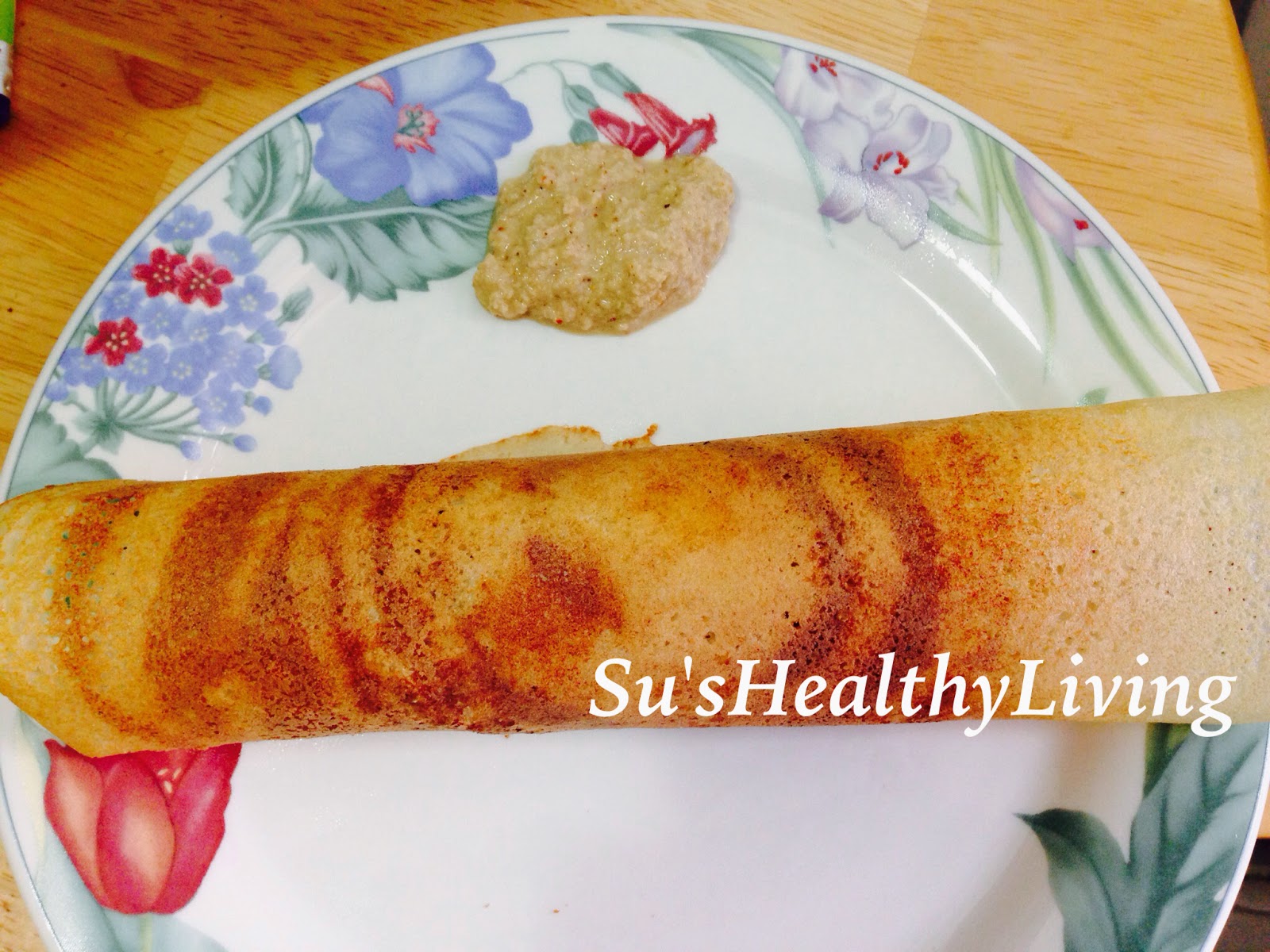 Su'sHealthyLiving Quinoa Masala Dosa ( Paper thin crispy crepe made
