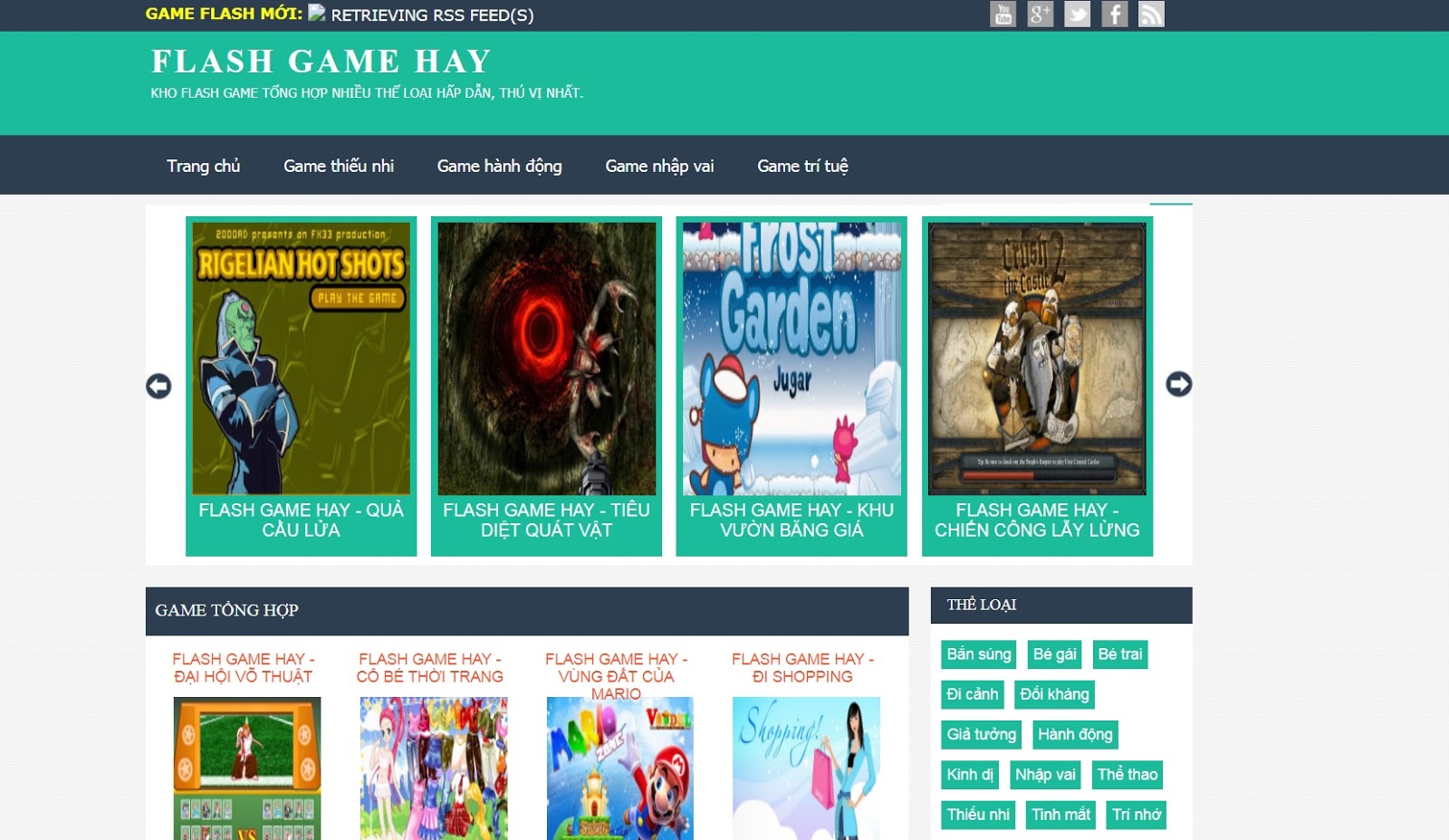 Chia sẻ Template Blogspot Flash Game hay 