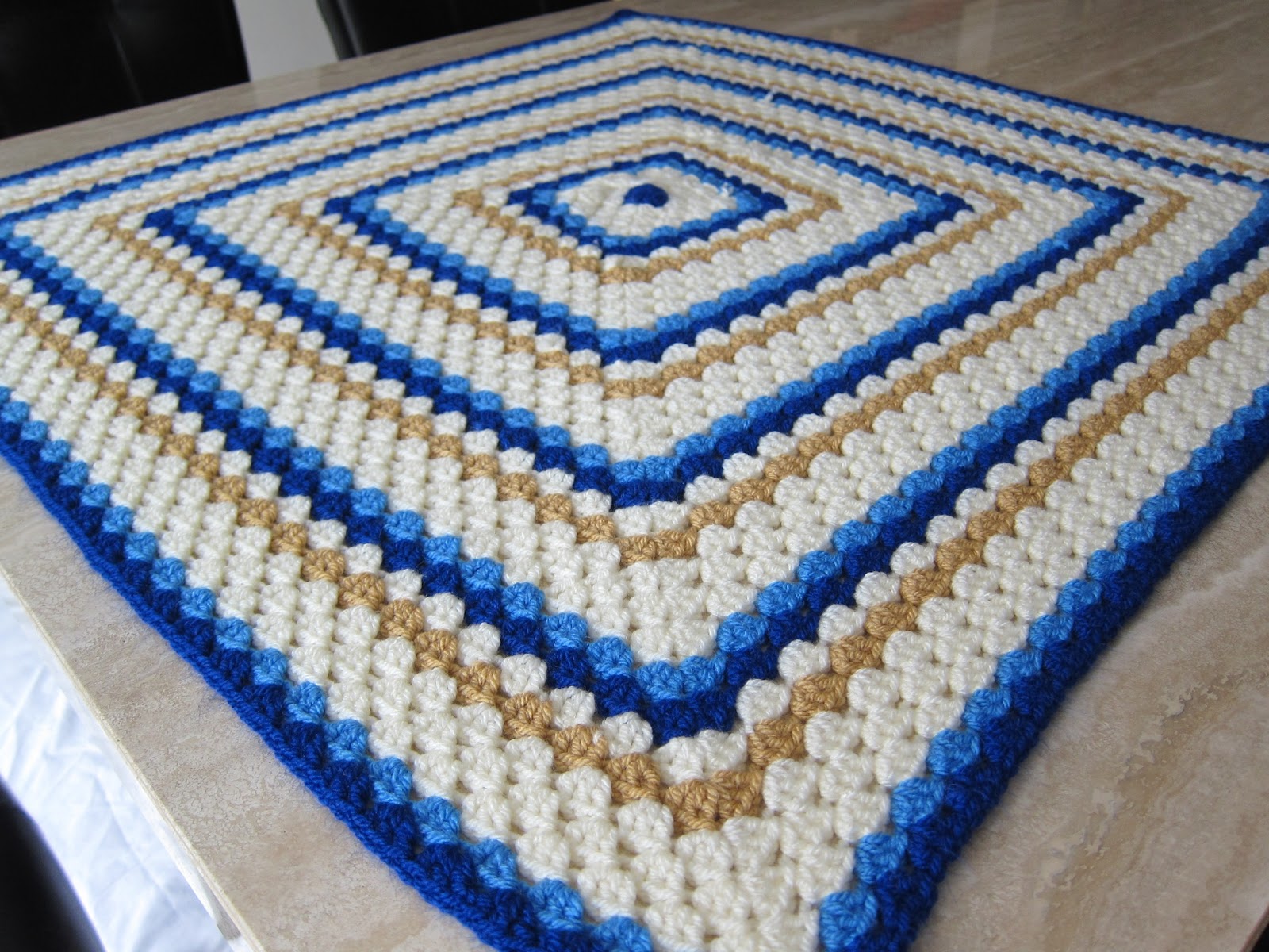 Yarning Darling Granny Square Baby Blanket