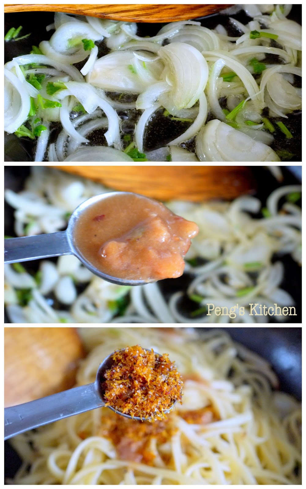 Peng�s Kitchen Hae Bee Hiam Pasta with Fried Chicken Meatballs