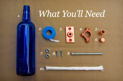 Como hacer una antorcha reciclando botellas de vino