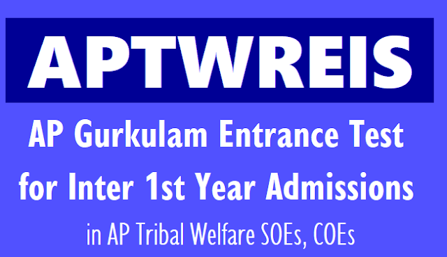 APTWREIS Inter hall tickets 2019-2020, admission test Results
