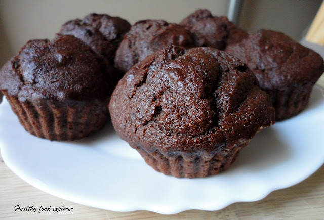 Zdrowe czekoladowe muffinki