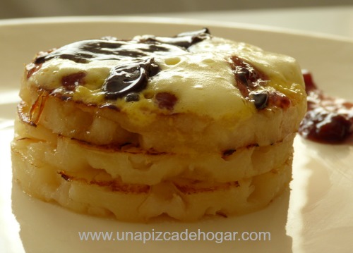 Volcán de piña helado